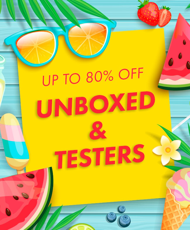 Up To 80% Off Unboxed & Testers