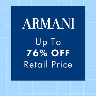 Armani Up To 76% Off Retail Price