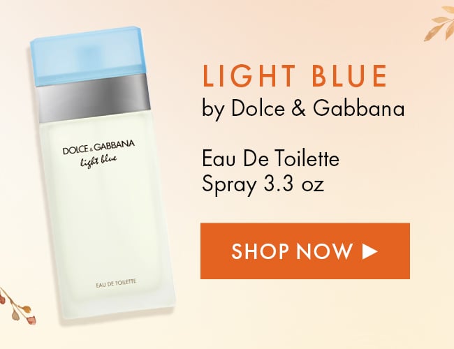 Light Blue by Dolce & Gabbana. Eau De Toilette Spray 3.3 oz. Shop Now