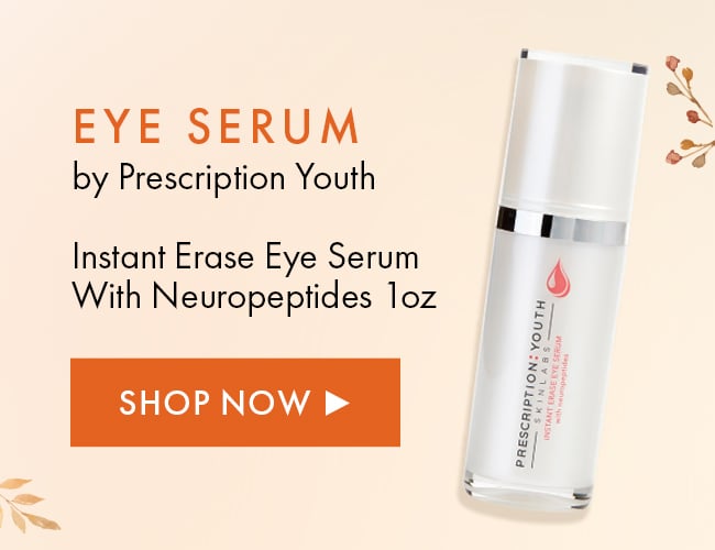 Eye Serum by Prescription Youth. Instant Erase Eye Serum with Neuropeptides 1 oz. Shop Now