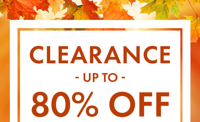 Clearance up to 80% Off