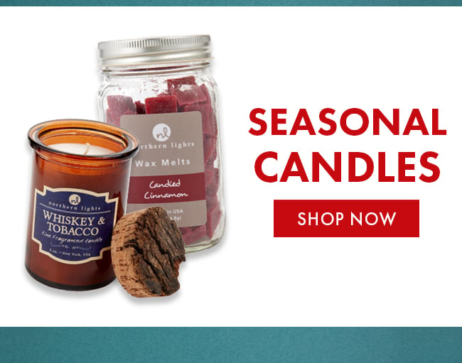 Seasonal Candles. Shop Now