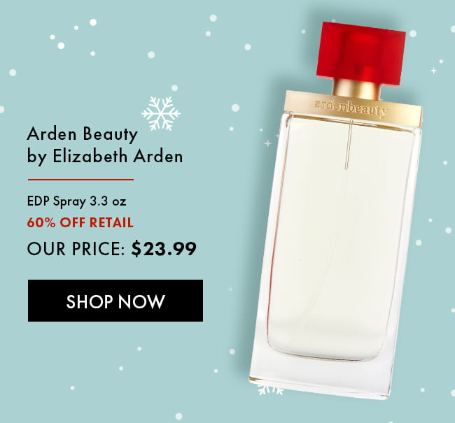 Arden Beauty by Elizabeth Arden. EDP Spray 3.3 oz. 60% Off Retail. Our Price $23.99. Shop Now