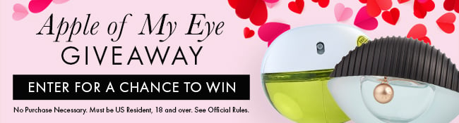 Apple of my eye Giveaway. Enter for a chance to win. No purchase necessary. Must be US Resident, 18 and over. See Official Rules