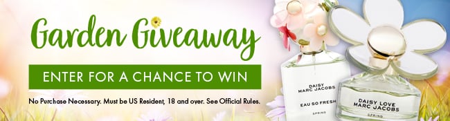 Garden  Giveaway. Enter for a chance to win. No purchase necessary. Must be US Resident, 18 and over. See Official Rules
