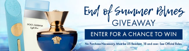 Enter Our End Of Summer Blues Giveaway. Enter for a chance to win. No purchase necessary. Must be US Resident, 18 and over. See Official Rules
