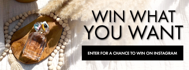 Win What You Want. Enter For a Chance To Win On Instagram