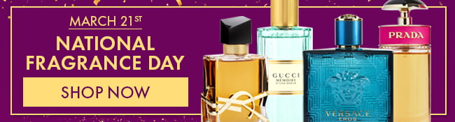 March 21st National Fragrance Day. Shop Now