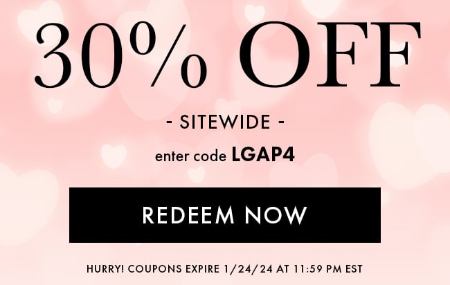 30% Off Sitewide. Enter Code LGAP4. Redeem Now. Hurry! Coupons Expires 1/13/24 At 11:59 PM EST
