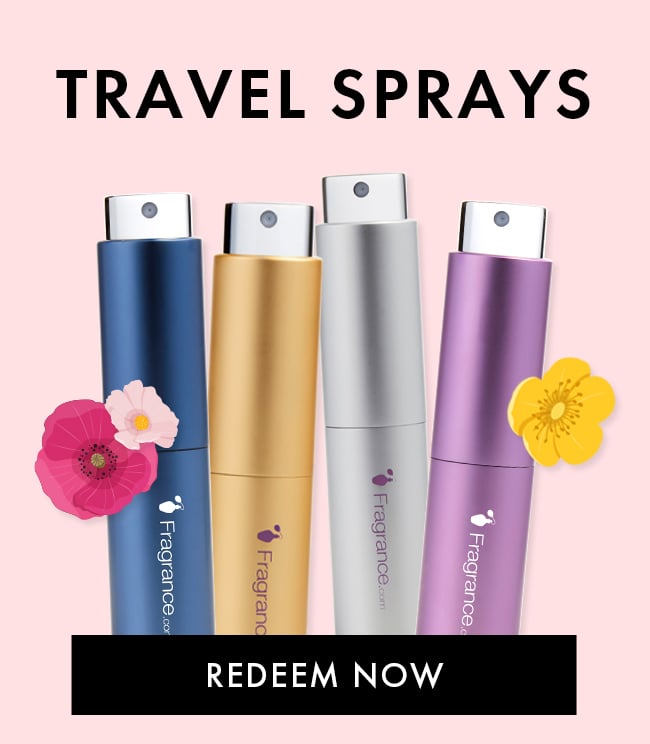 Travel Sprays. Redeem Now