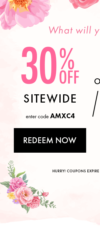 30% Off Sitewide. Enter code AMXC4. Redeem Now. Hurry! Coupon Expires 5/4/24 at 11:59 PM EDT