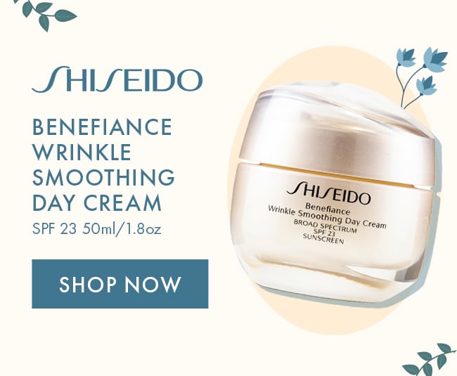 Shiseido Benefiance Wrinkle Smoothing Day Cream. SPF 23 50ml/1.8 oz. Shop Now