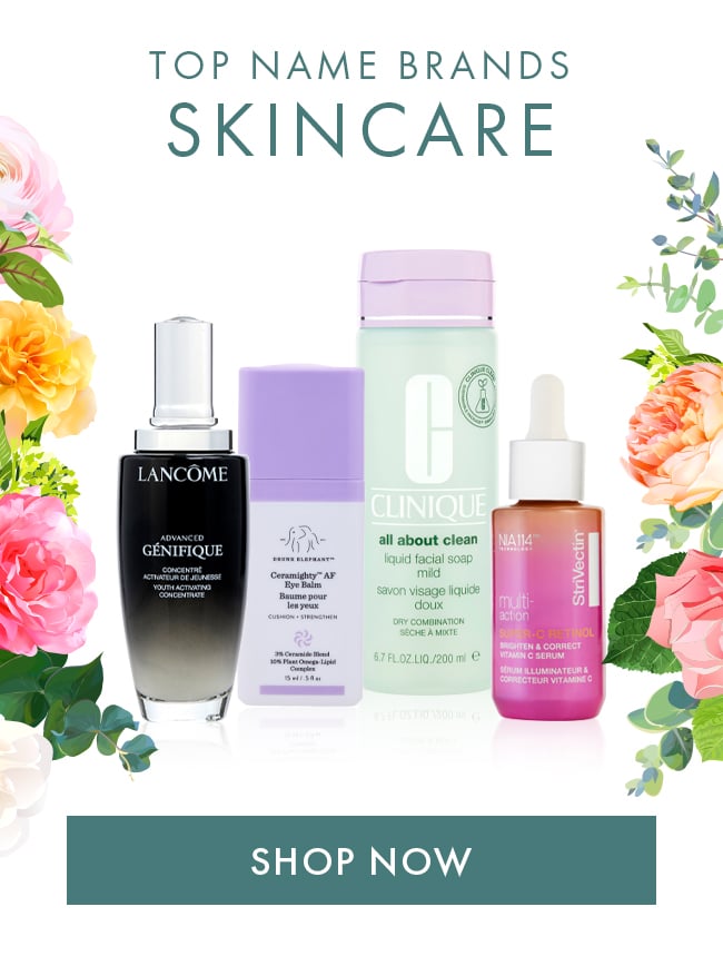 Top Name Brands Skincare. Shop Now