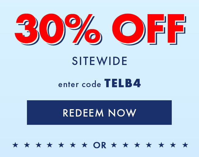 30% Off Sitewide. Enter code TELB4. Redeem Now. Or...