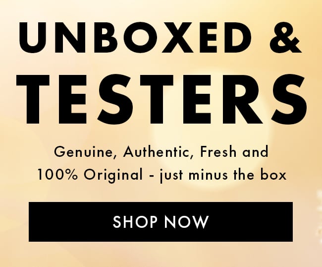 Unboxed & testers. Genuine, authentic, fresh and 100% Original - just minus the box. Shop Now