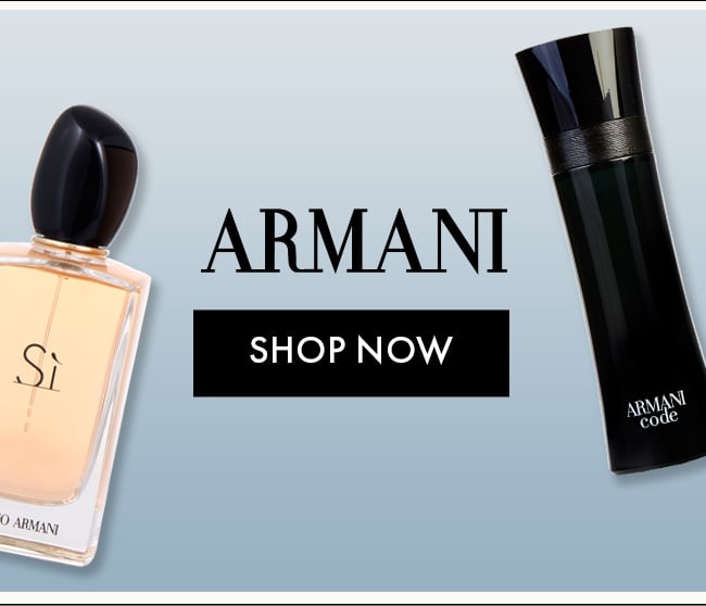 Armani. Shop Now