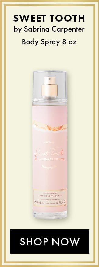 Sweet Tooth by Sabrina Carpenter. Body Spray 8 oz. Shop Now