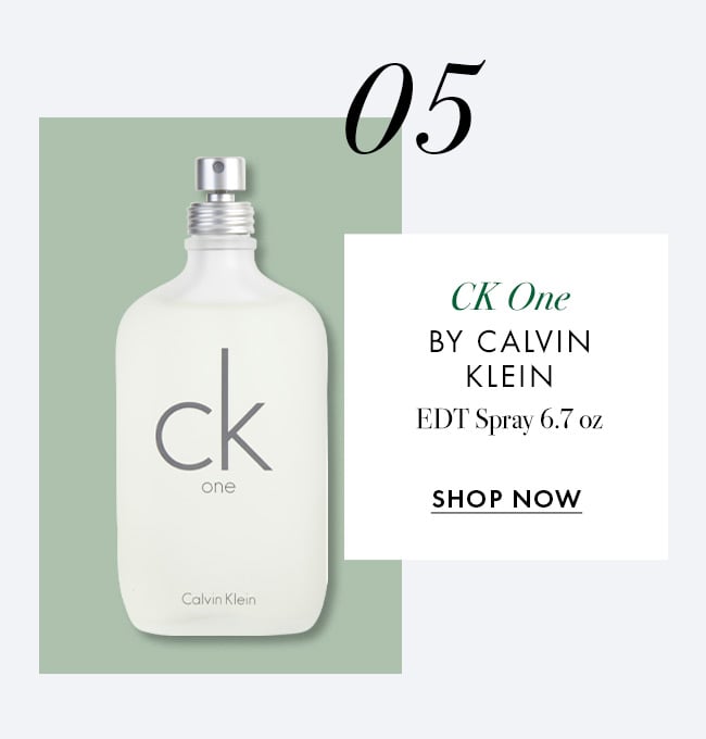 05. CK One by Calvin Klein. EDT Spray 6.7 oz. Shop Now