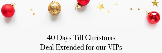 40 Days Till Christmas Deal Extended for our VIPs