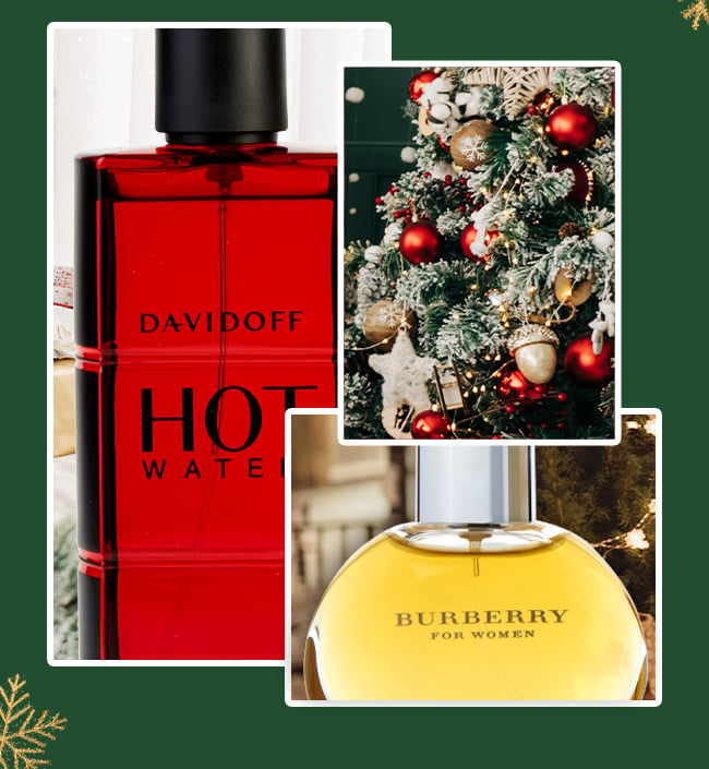 Image of christmas tree and fragrances