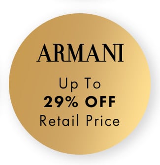 Armani up to 29% Off Retail Price