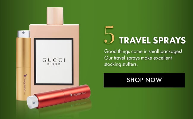 5. TRAVEL SPRAYS. Good things come in small packages!  Our travel sprays make excellent stocking stuffers.