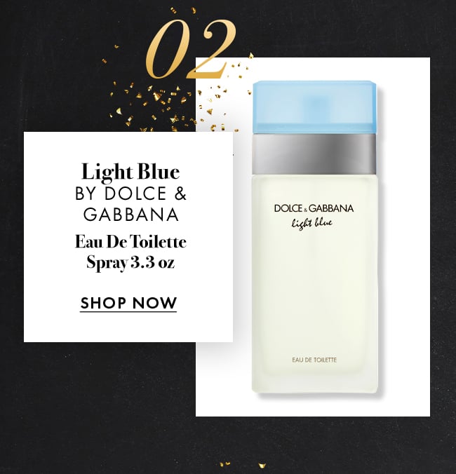 Light Blue by Dolce & Gabbana. Eau De Toilette Spray 3.3 oz. Shop Now