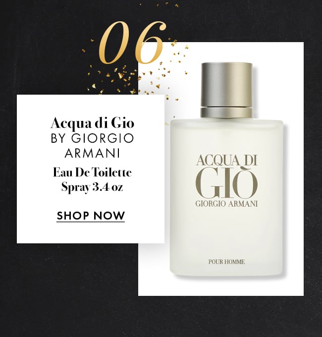 Acqua di Gio by Giorgio Armani. Eau De Toilette Spray 3.4 oz. Shop Now