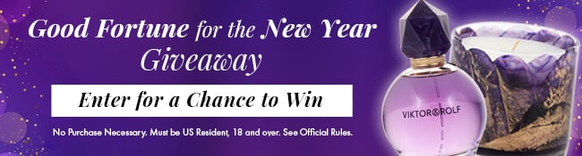 Good fortune for the new year Giveaway. Enter for a chance to win. No purchase necessary. Must be US Resident, 18 and over. See Official Rules
