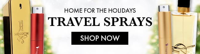 Home for the holidays Travel Sprays. Shop Now