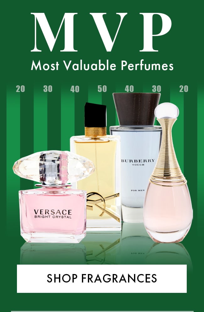 MVP. Most Valuable Perfumes. Shop Now