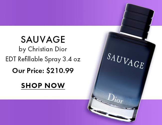 Sauvage by Christian Dior EDT Refillable Spray 3.4 oz. Our Price: $210.99. Shop Now