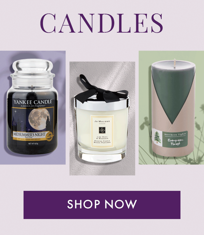Candles. Shop Now