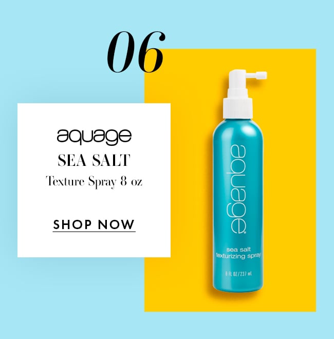 06. Aquage Sea Salt. Texture Spray 8 oz. Shop Now