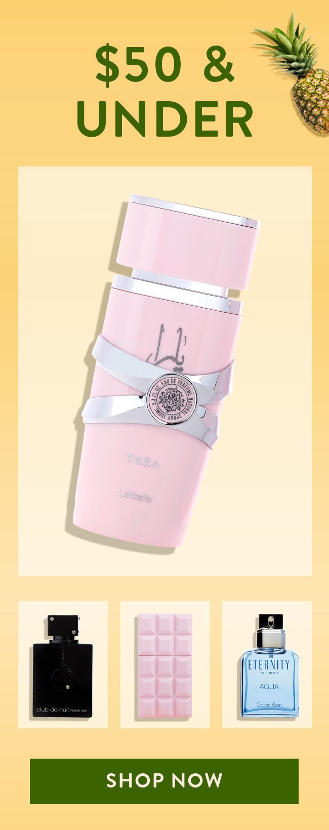 $50 & Under. Shop Now