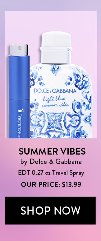 Summer Vibes by Dolce & Gabbana EDT 0.27 oz Travel Spray - Our Price: $13.99. Shop Now