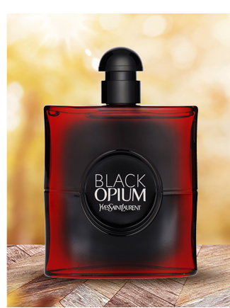 Fragrance bottle of Black Opium