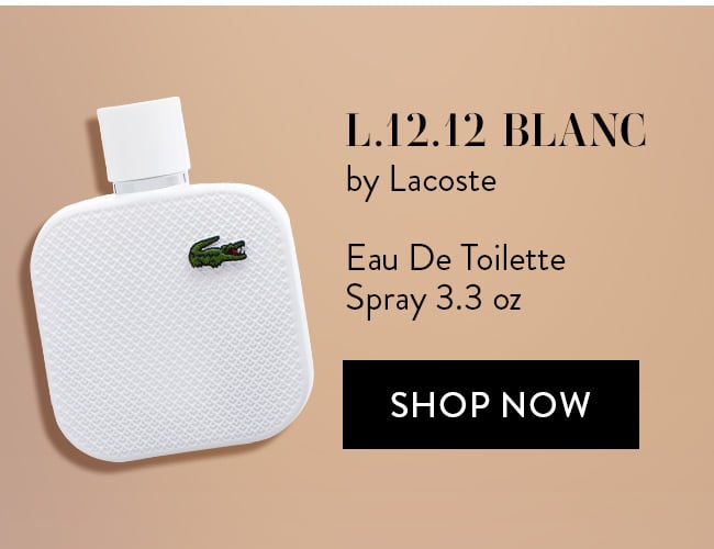 L.12.12 Blanc by Lacoste. Eau De Toilette Spray 3.3 oz. Shop Now