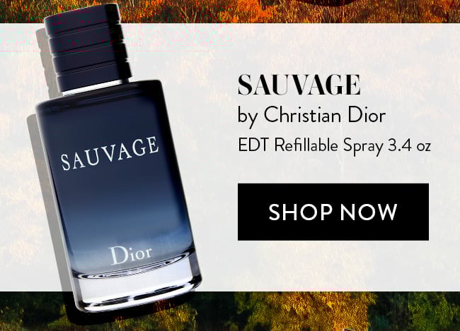 Sauvage by Christian Dior. EDT Refillable Spray 3.4 oz. Shop Now