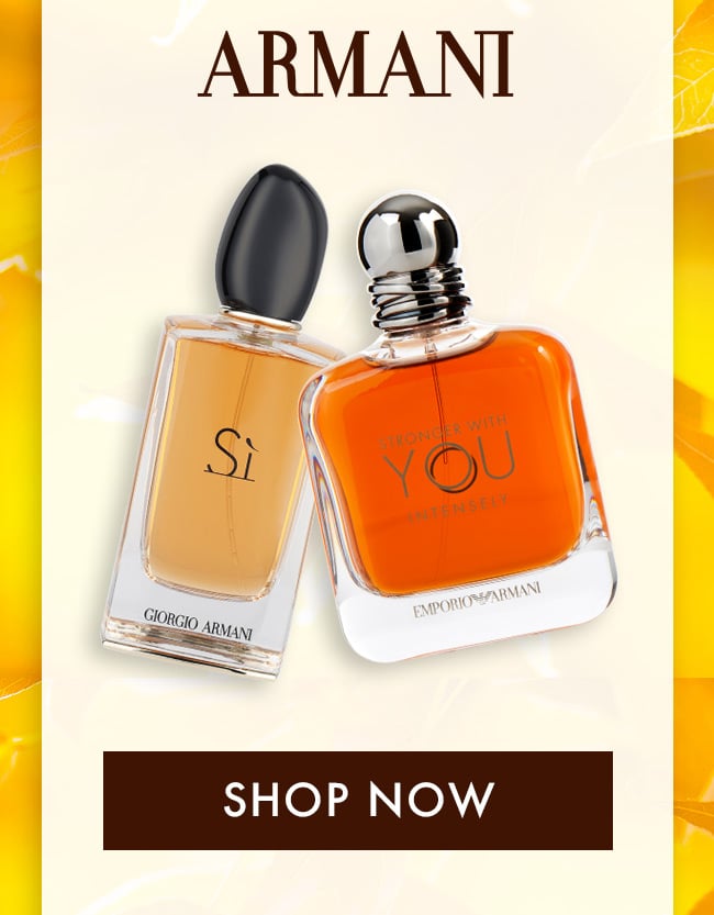Armani. Shop Now
