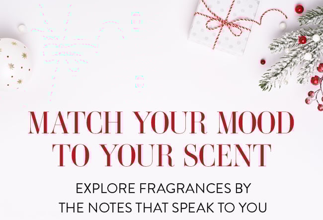 Match your mood to your scent. Explore Fragrances By The Notes That Speak To You