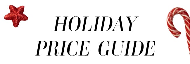 Holiday Price Guide