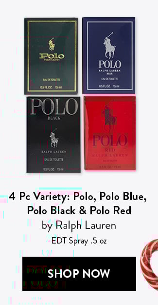 4pc Variety: Polo, Polo Blue, Polo Black & Polo Red by: Ralph Lauren - EDT Spray .5 oz. Shop Now