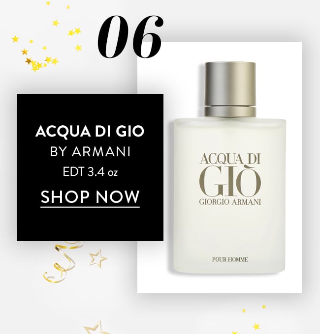 06. Acqua Di Gio by Armani EDT 3.4oz. Shop Now