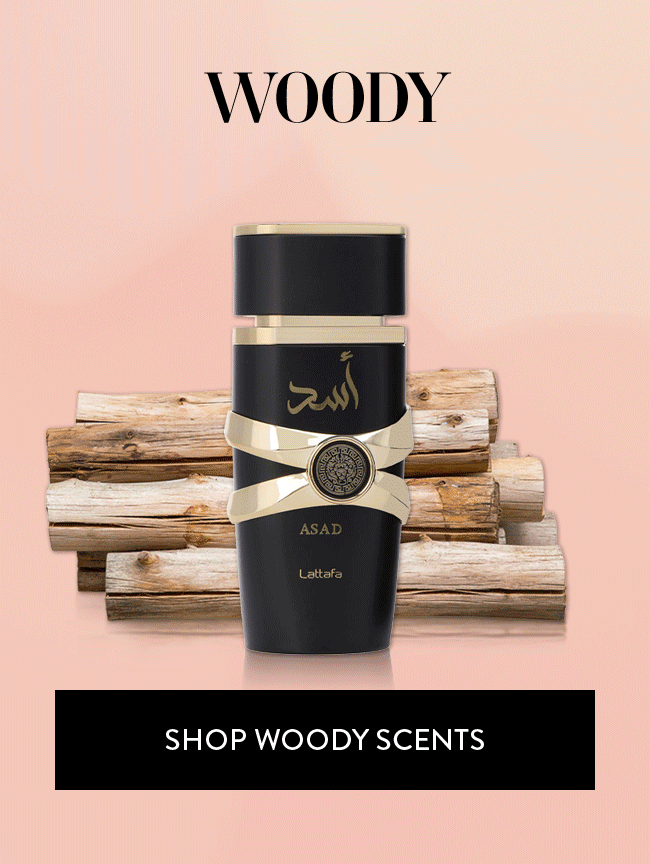 Woody. Shop Woody Scents. Shop Now