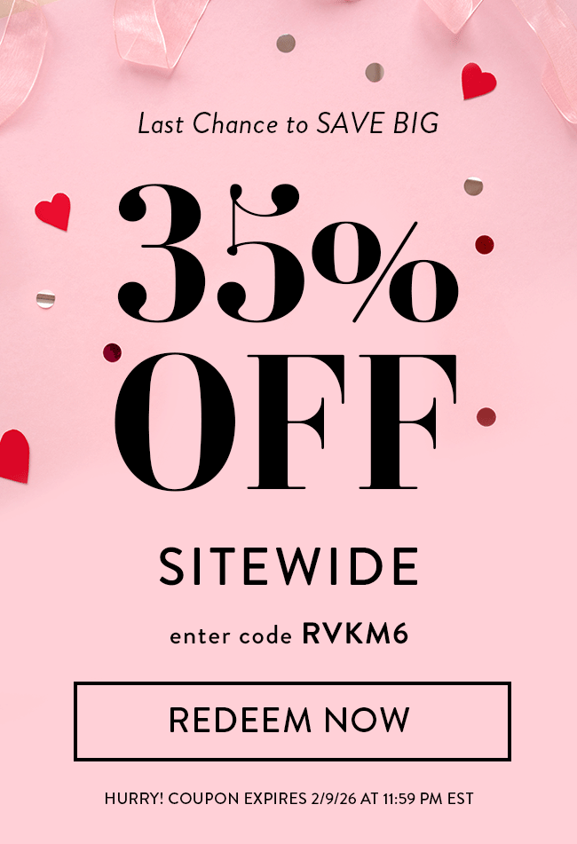 Last Chance to SAVE BIG - 35% Off Sitewide. Enter code RVKM6. Redeem Now. Hurry! Coupon expires  2/9/26 at 11:59 PM EST