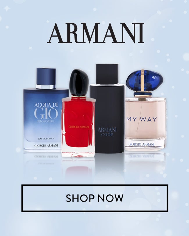 Armani. Shop Now