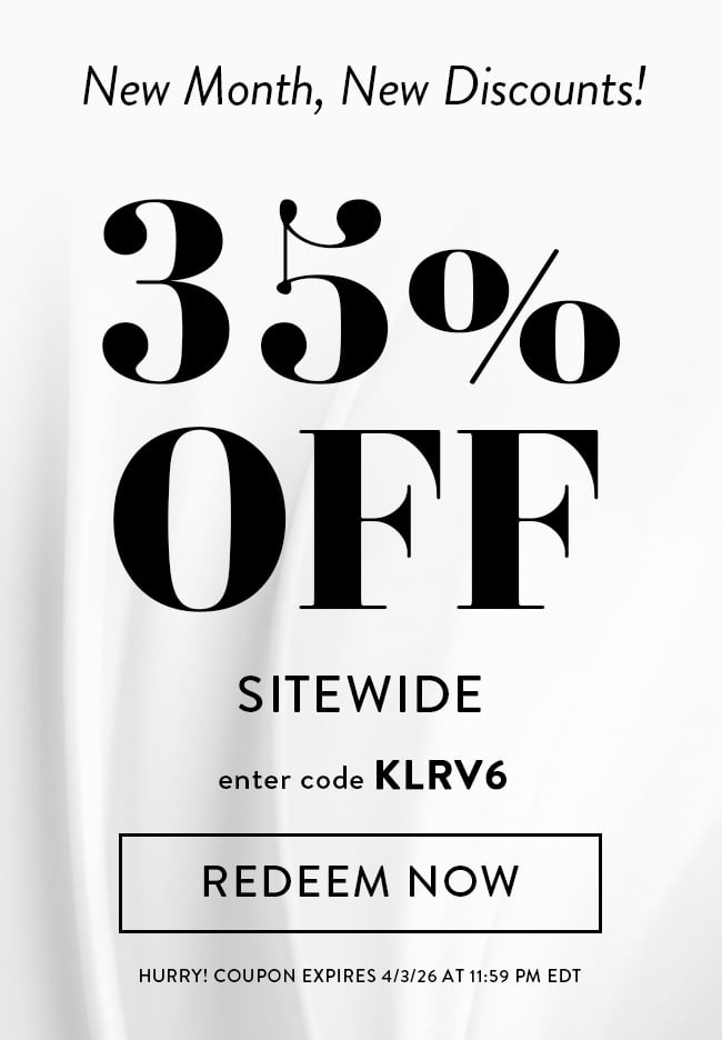 New Month, New Discounts! 35% Off Sitewide. Enter Code KLRV6. Redeem Now. Hurry! Coupon Expires 4/3/26 At 11:59 PM EDT