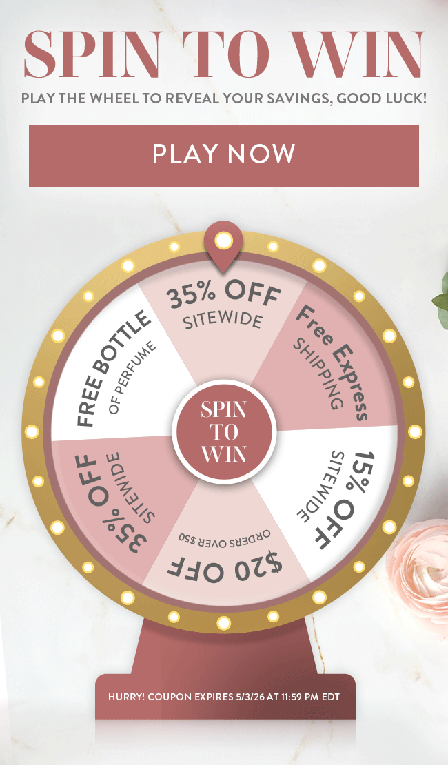 Spin To Win. Play The Wheel To Reveal Your Savings, Good Luck! Play Now. Hurry! Coupon Expires 5/3/26 at 11:59 PM EDT