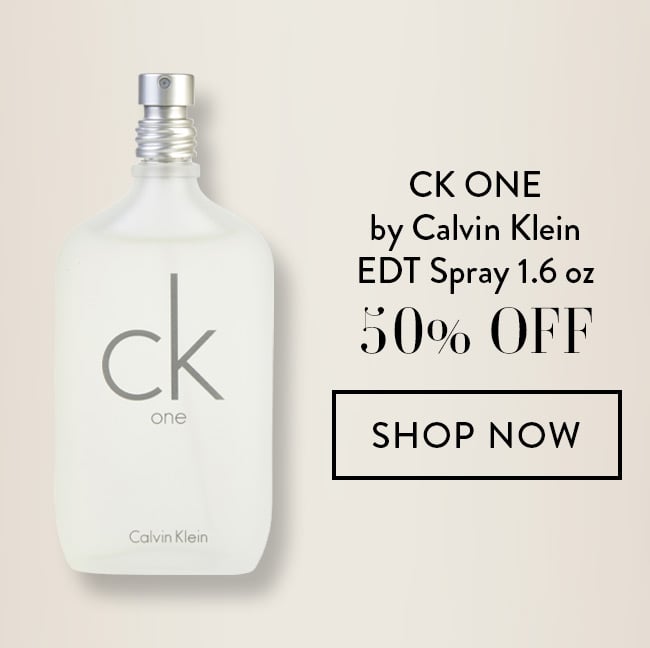 CK One by Calvin Klein EDT Spray 1.6oz - 50% Off. Shop Now